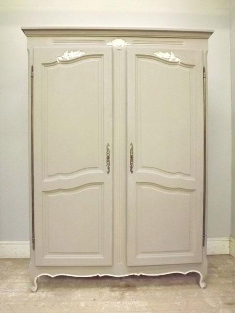 double door vintage french armoire